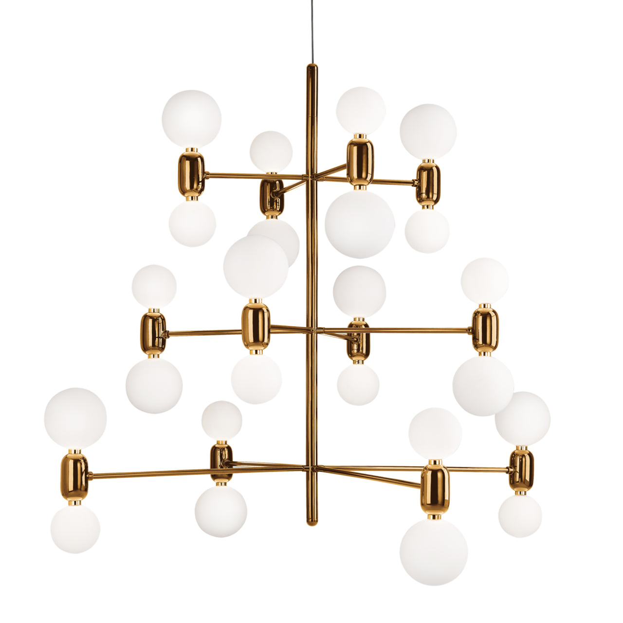 Aballs Chandelier Hanging Lamp: 12 + Gold