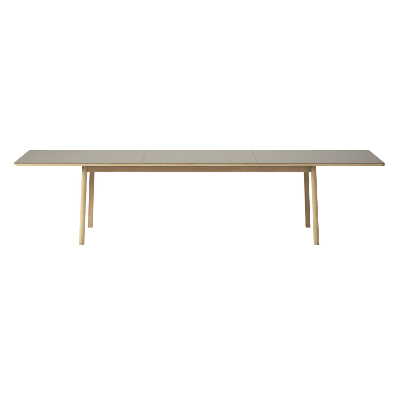 Ana Dining Table: Almond + Soaped Treated Oak