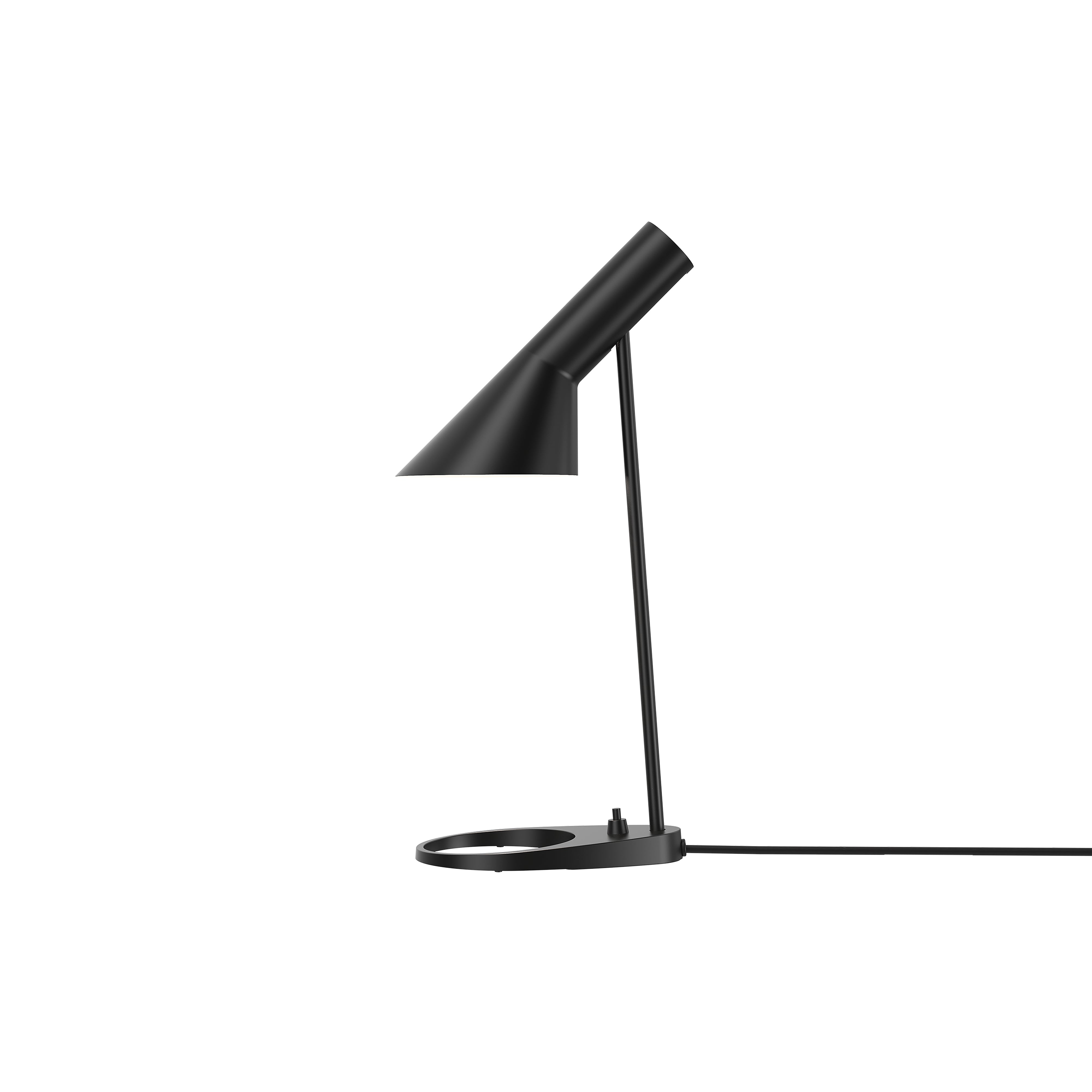 AJ Mini Table Lamp: Black + Black