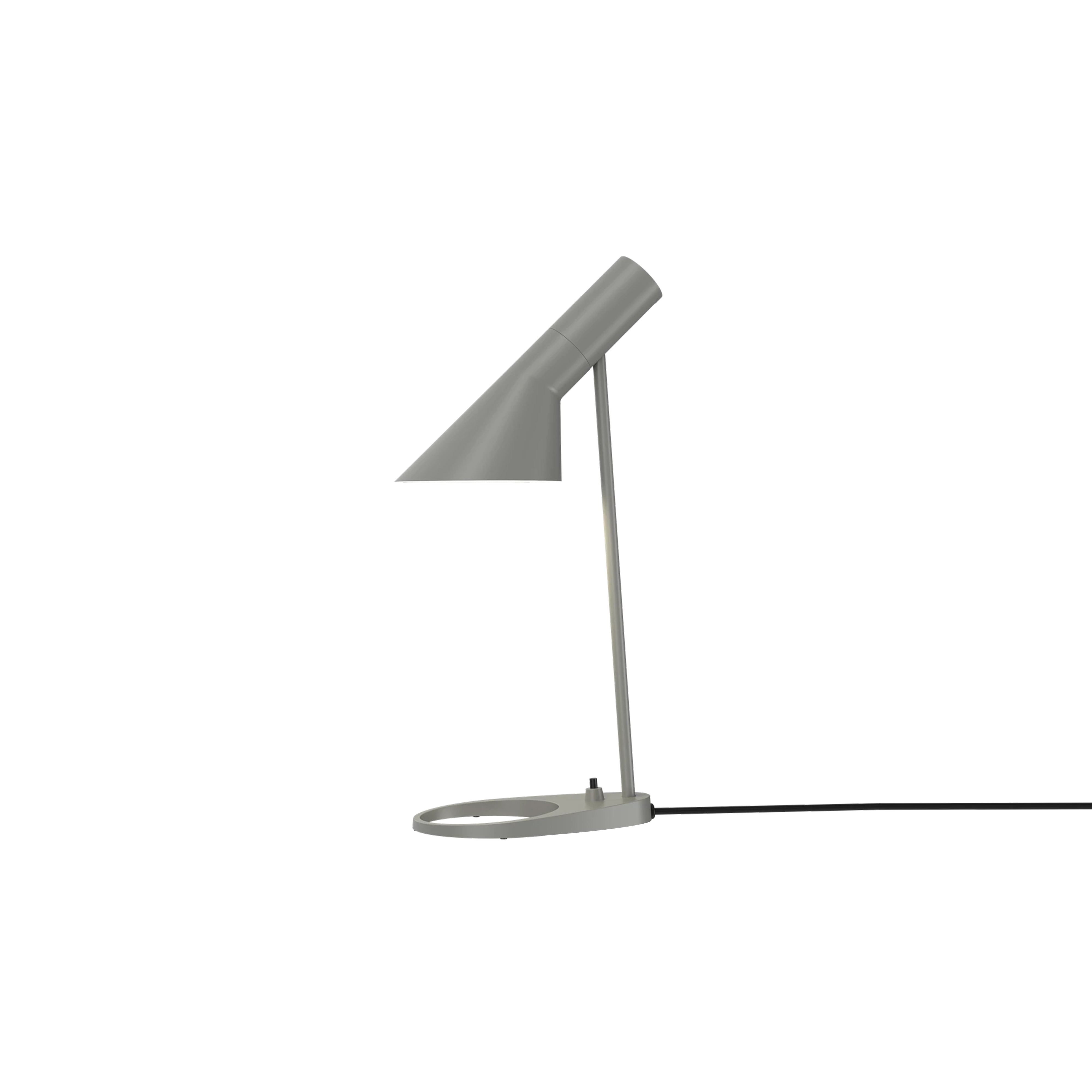 AJ Mini Table Lamp: Warm Grey + Black