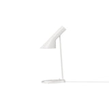 AJ Mini Table Lamp: White + White