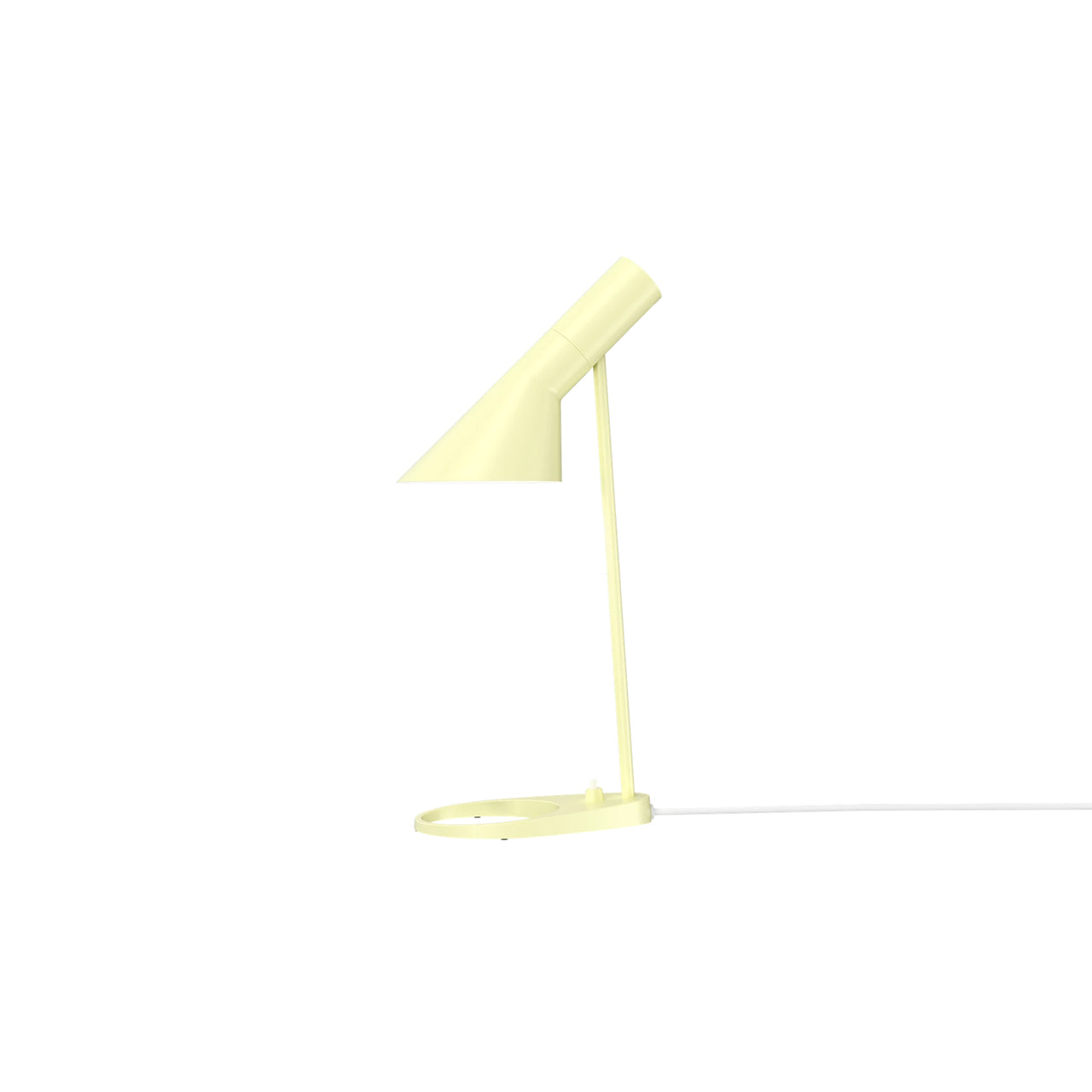 AJ Mini Table Lamp: Soft Lemon + White