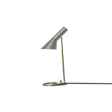 AJ Mini Table Lamp: Grey + Brass + Black