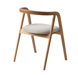 Shika Armchair: Seat Upholstered + White Oak