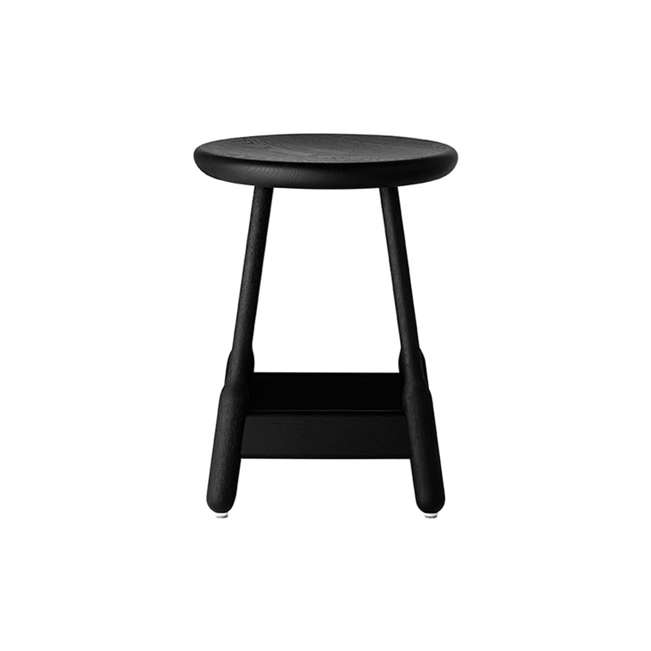 Albert Stool: Black Stained Oak