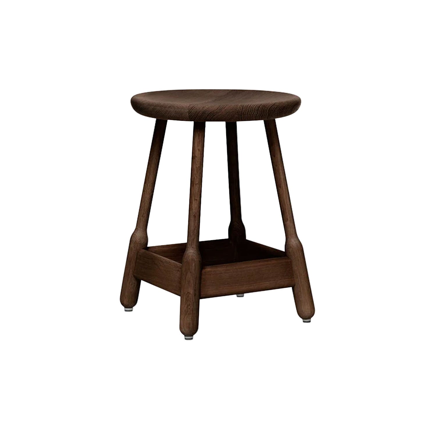 Albert Stool: Walnut Stained Beech