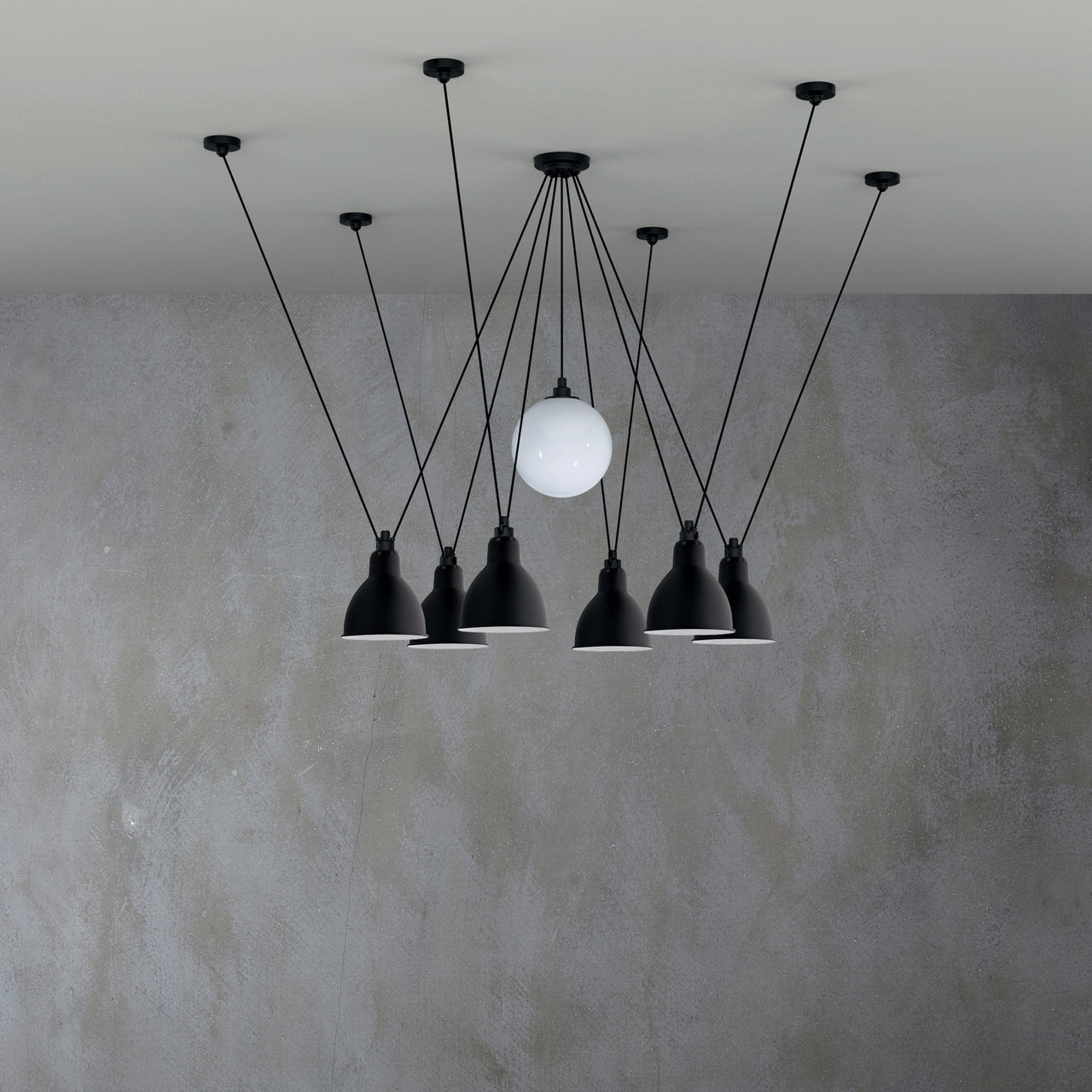 Les Acrobates N ° 327 Pendant Lamp: Glassball