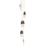 Slab P20 Pendant Light: 5 + Brown Wool