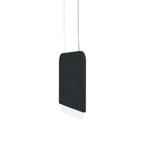 Slab 30 Pendant Light: Black Wool