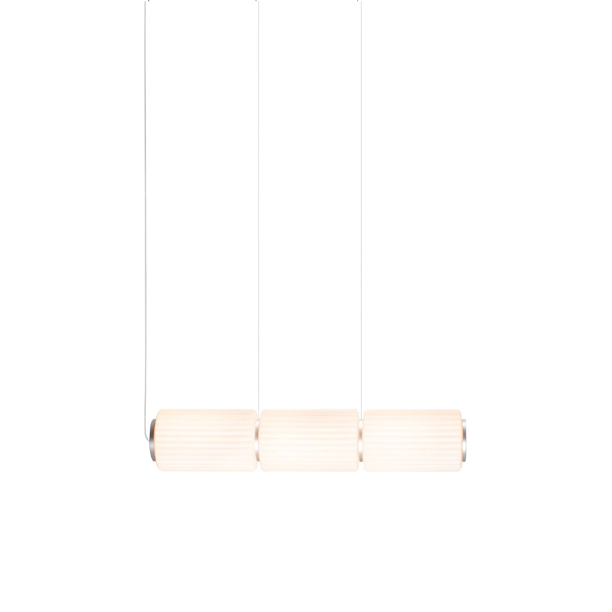 Column 175 Horizontal Pendant: 3 Units + Ivory