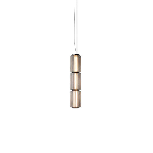 Column 175 Vertical Pendant: 3 Units + Carbon