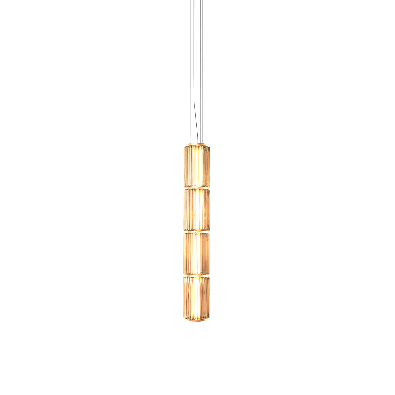 Column 175 Vertical Pendant: 4 Units + Amber