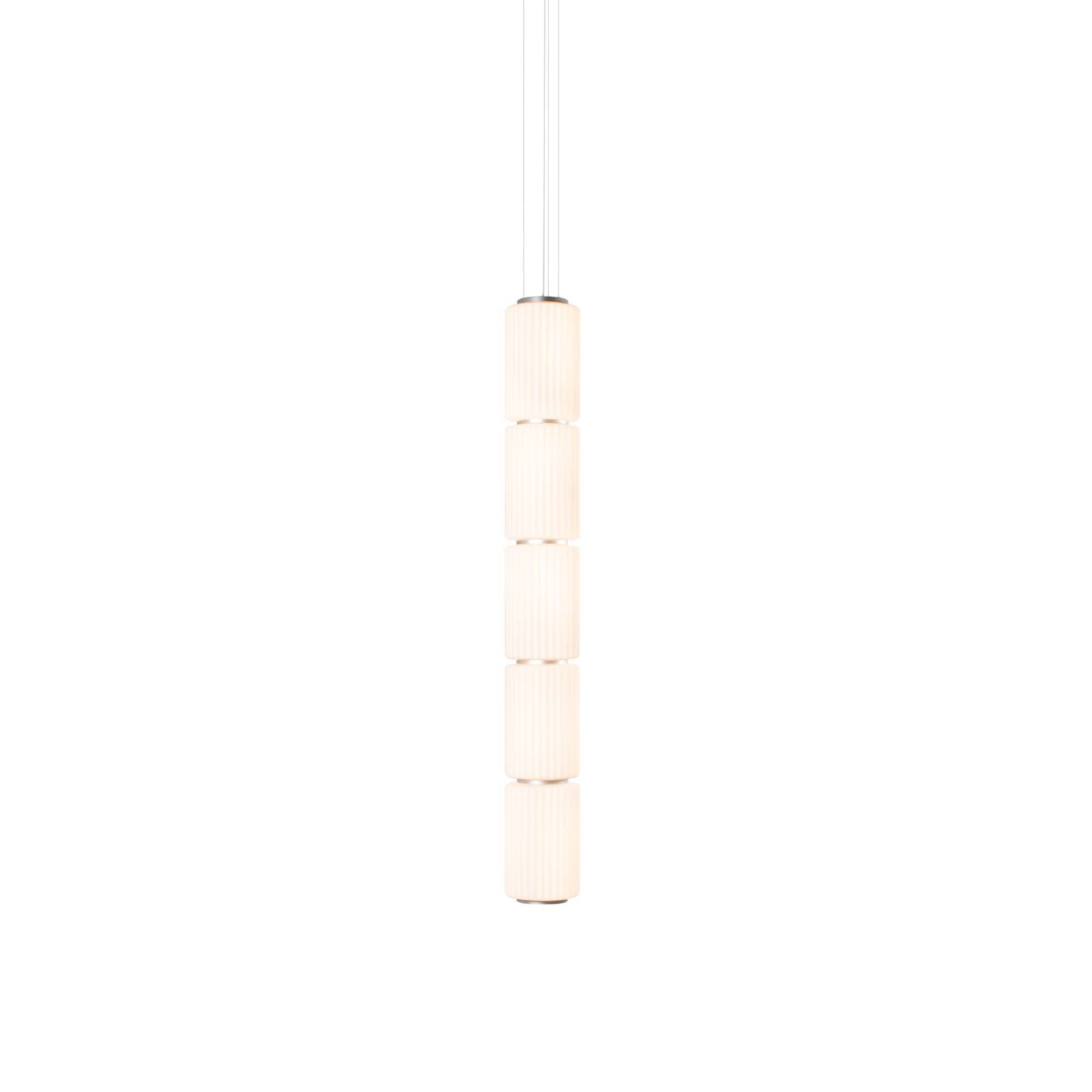 Column 175 Vertical Pendant: 5 Units + Ivory