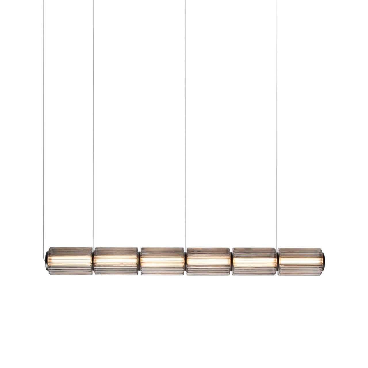 Column 175 Horizontal Pendant: 6 Units + Carbon