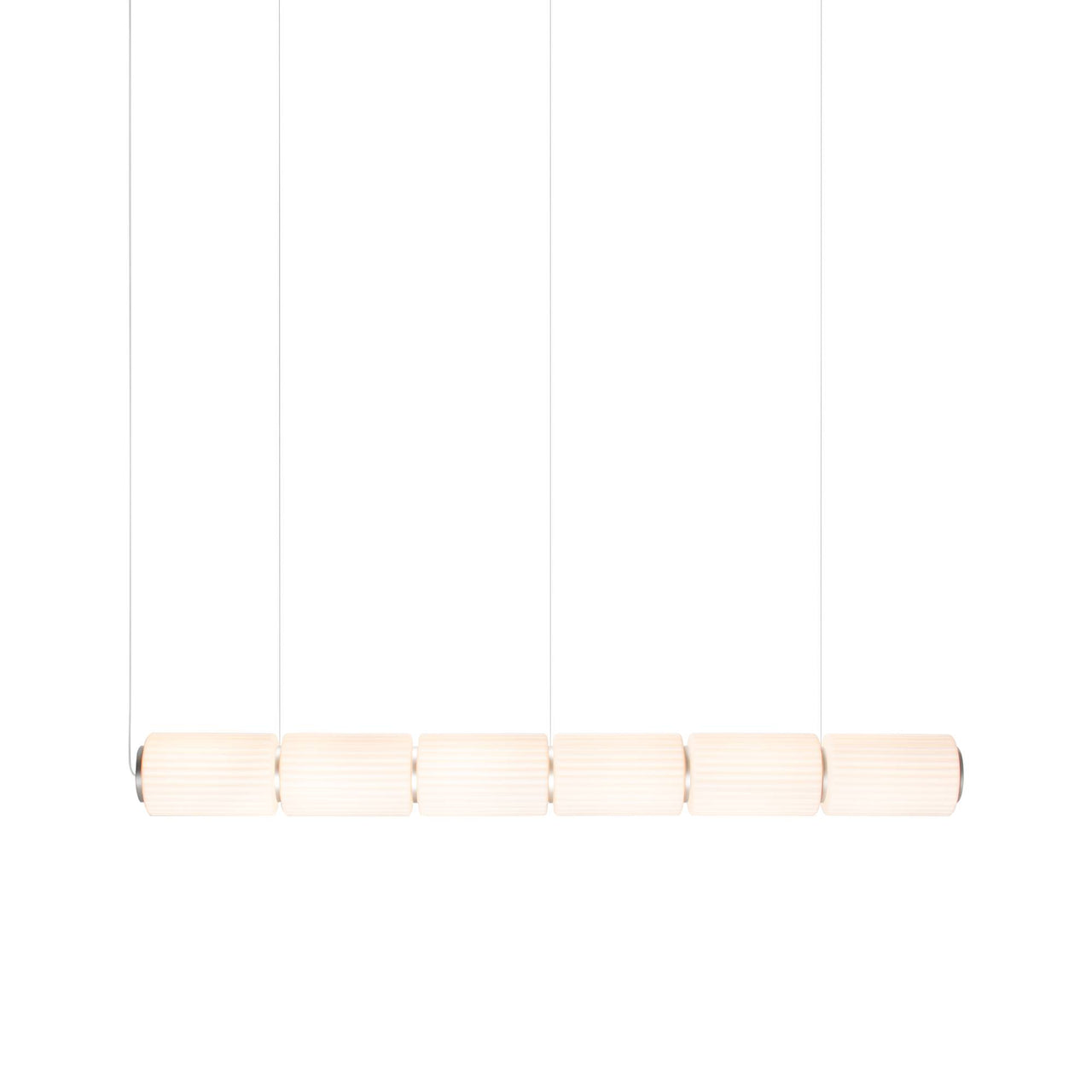 Column 175 Horizontal Pendant: 6 Units + Ivory