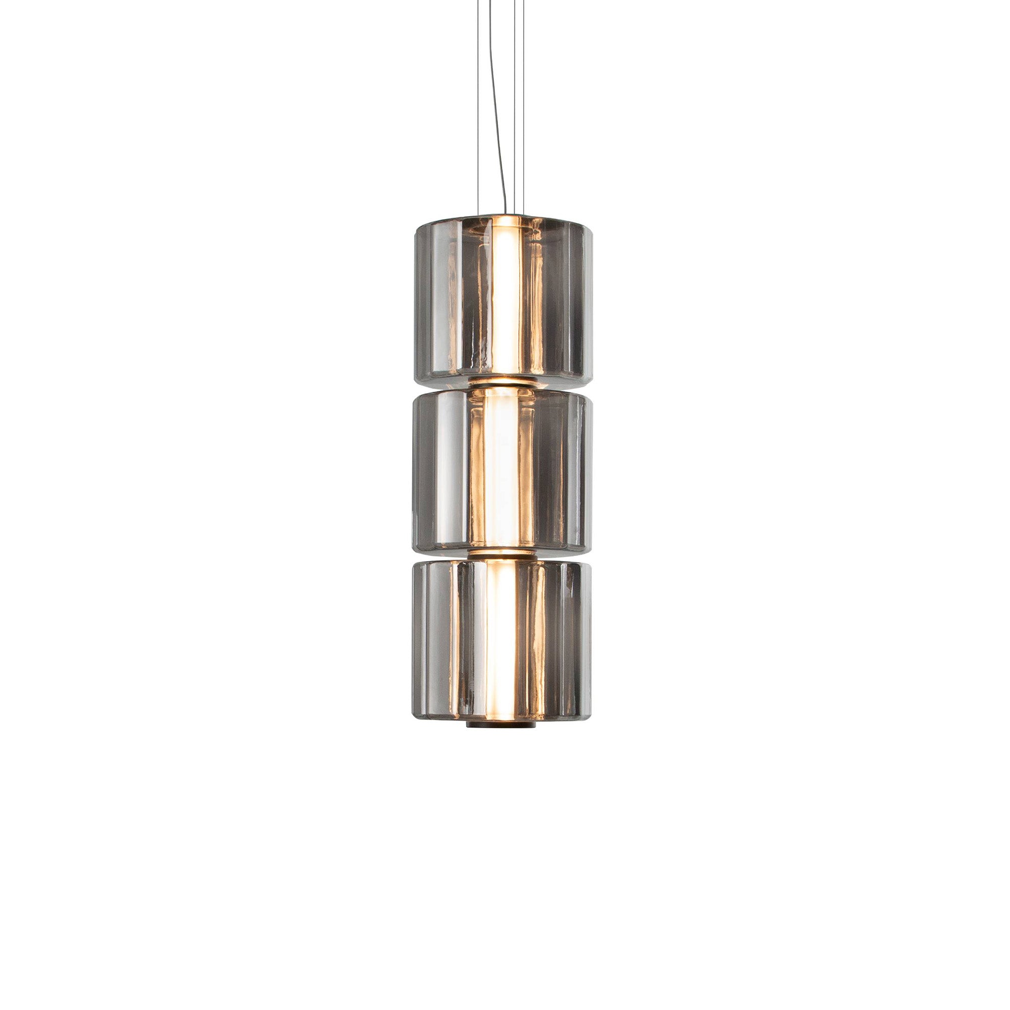 Column 300 Vertical Pendant: 3 Units + Carbon
