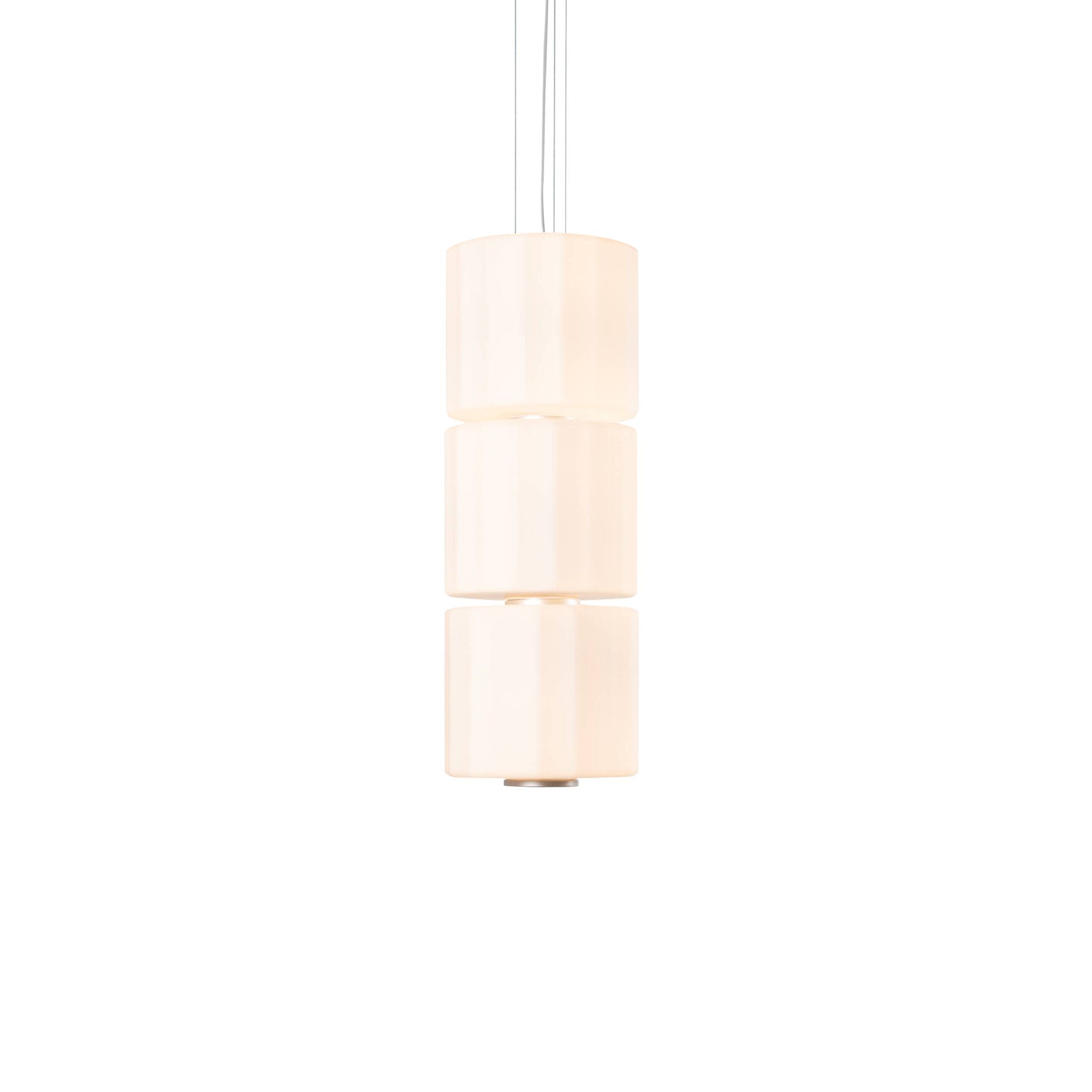 Column 300 Vertical Pendant: 3 Units + Ivory