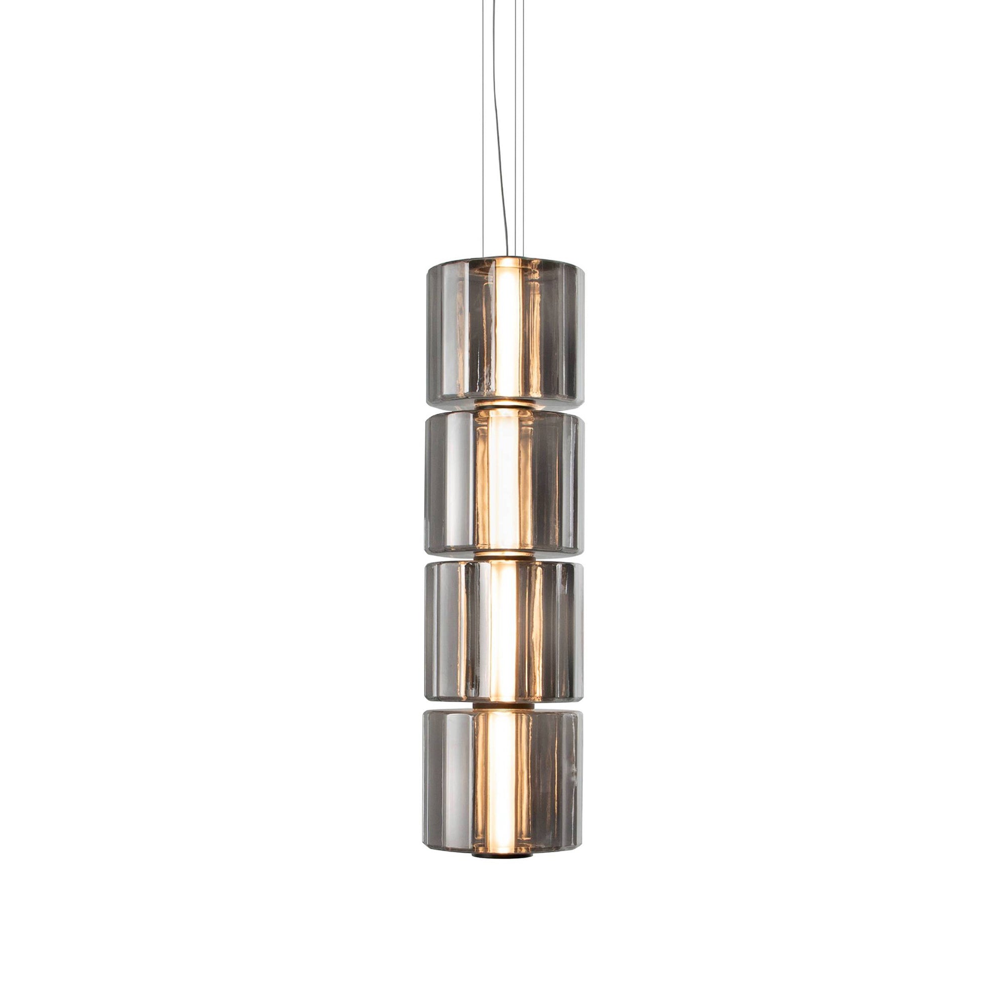 Column 300 Vertical Pendant: 4 Units + Carbon