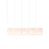 Column 300 Horizontal Pendant: 5 Units + Ivory