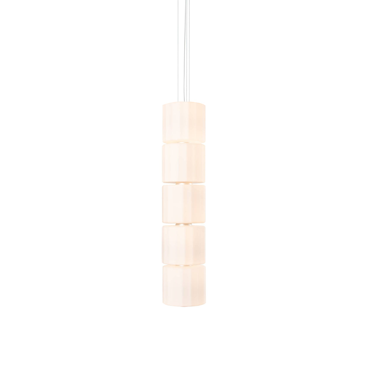 Column 300 Vertical Pendant: 5 Units + Ivory