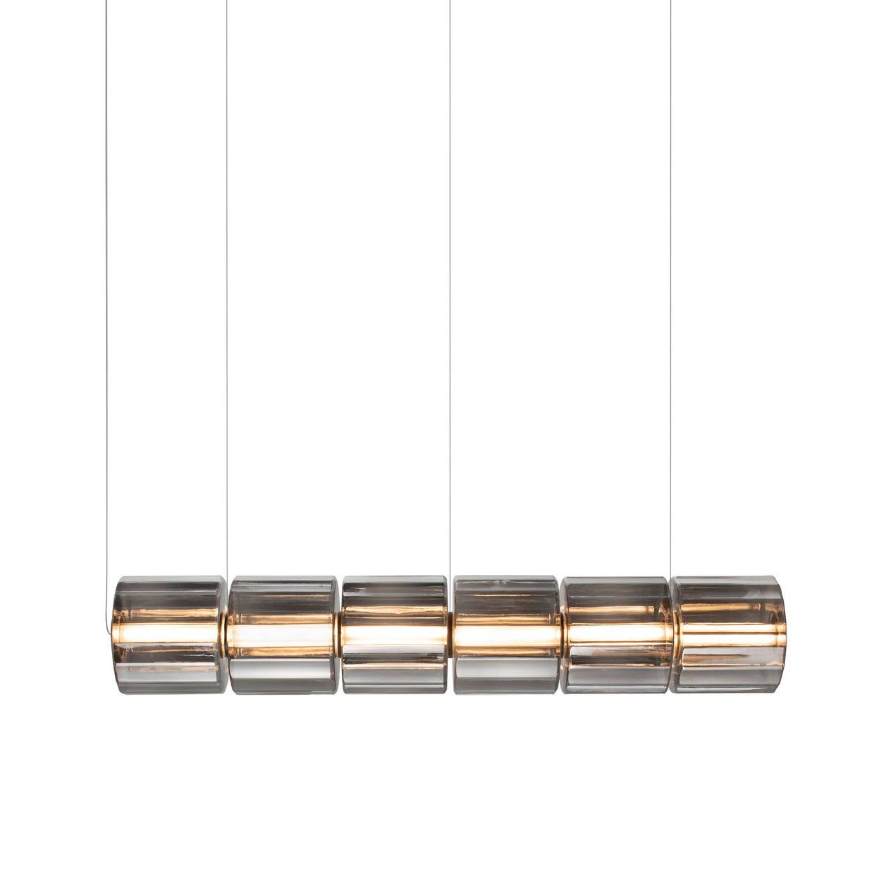 Column 300 Horizontal Pendant: 6 Units + Carbon
