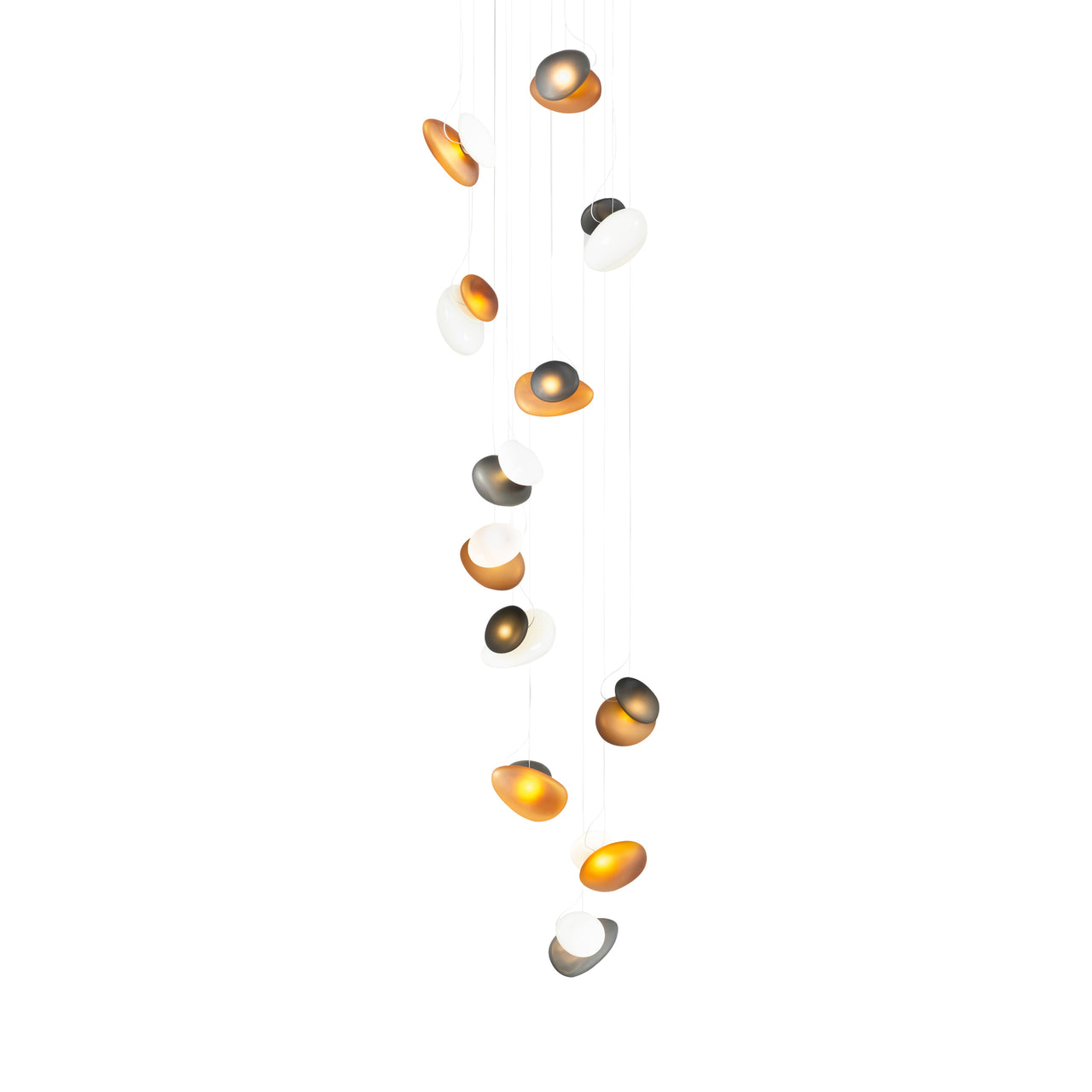 Pebble Chandelier 12: Cluster + Assorted