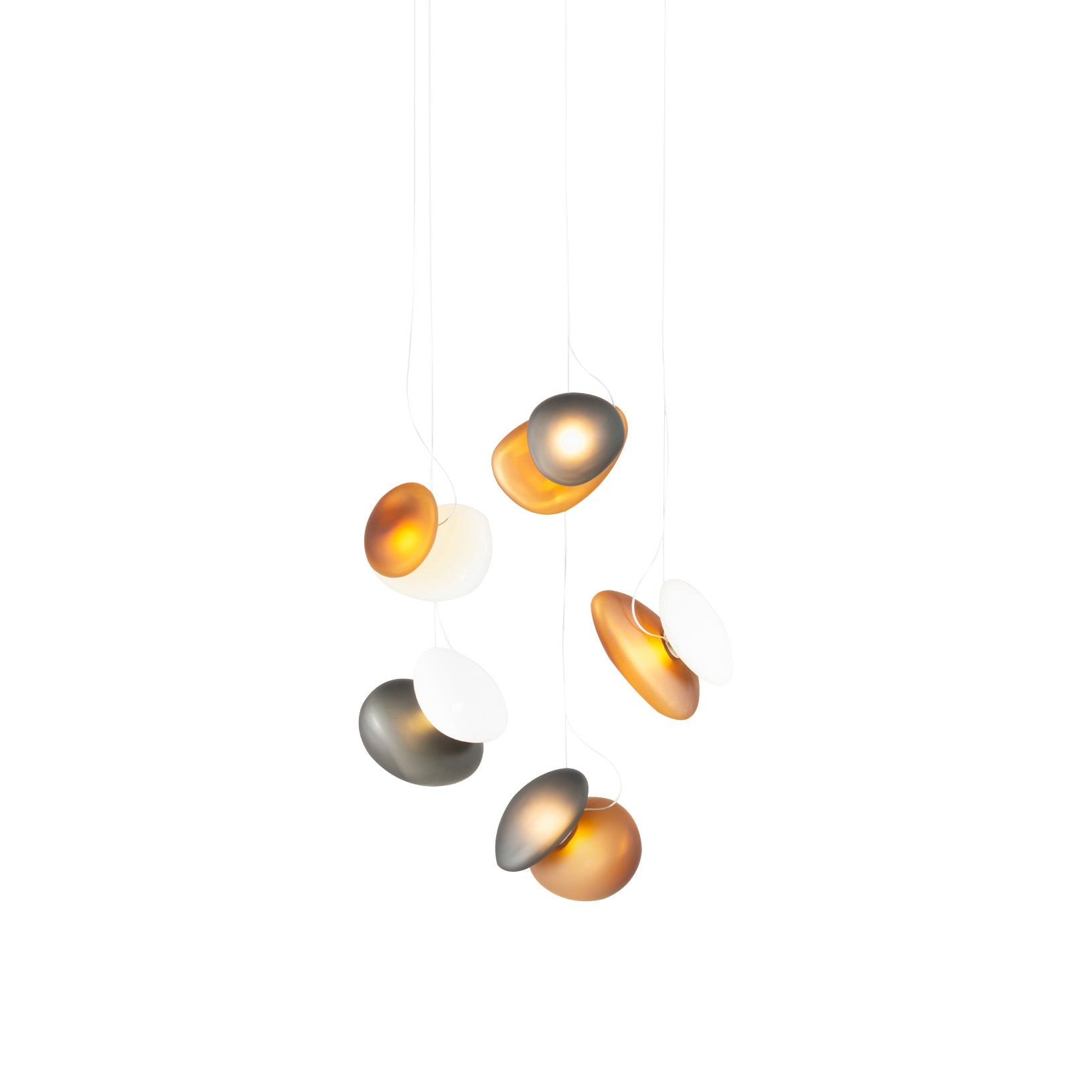 Pebble Chandelier 5: Double Helix + Assorted