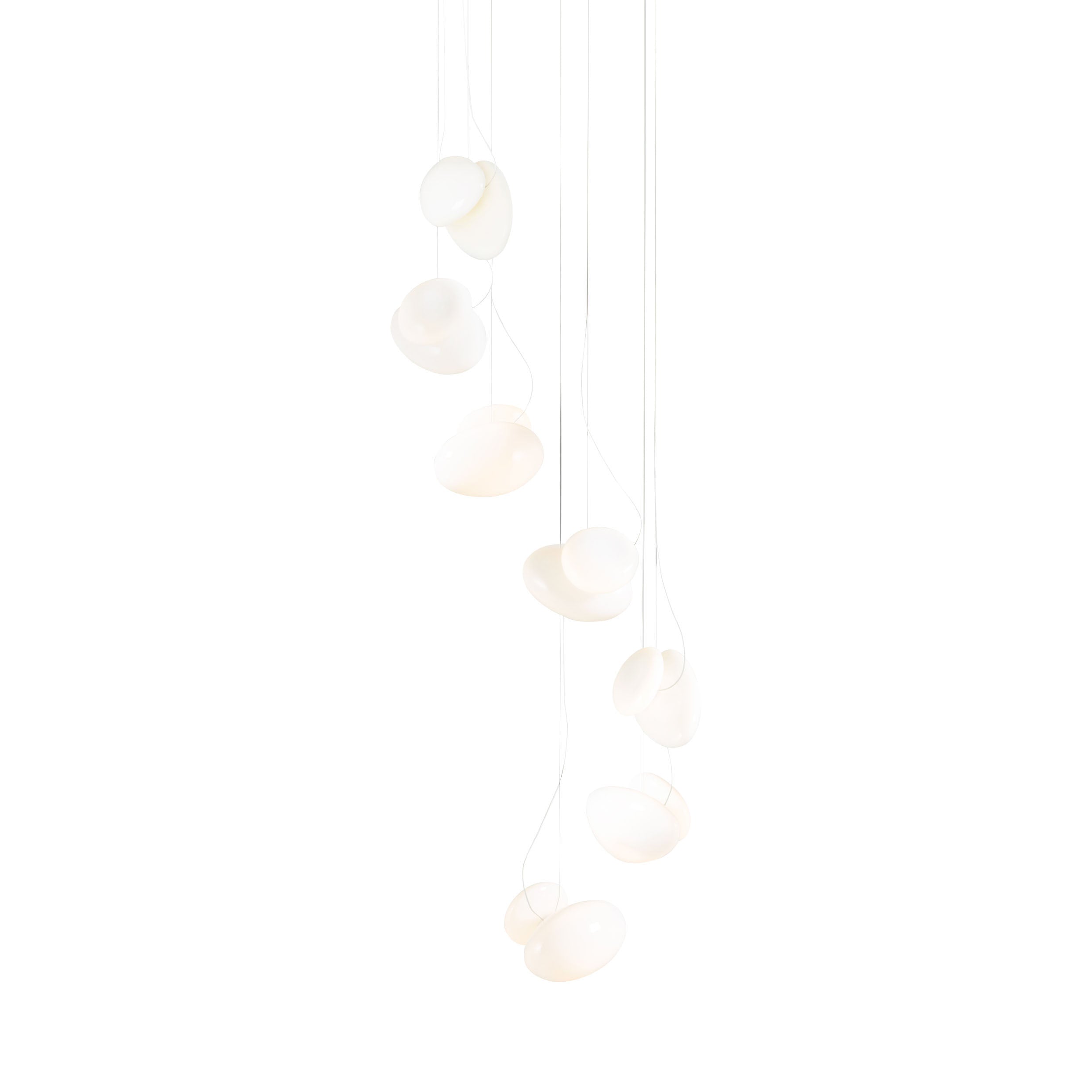Pebble Chandelier 7: Helix + Pearl
