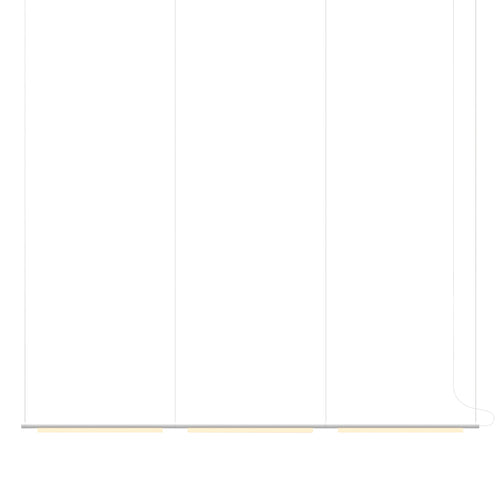 Pipeline 125.3 Linear Pendant Light: White + White