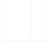Pipeline 125.3 Linear Pendant Light: White + White