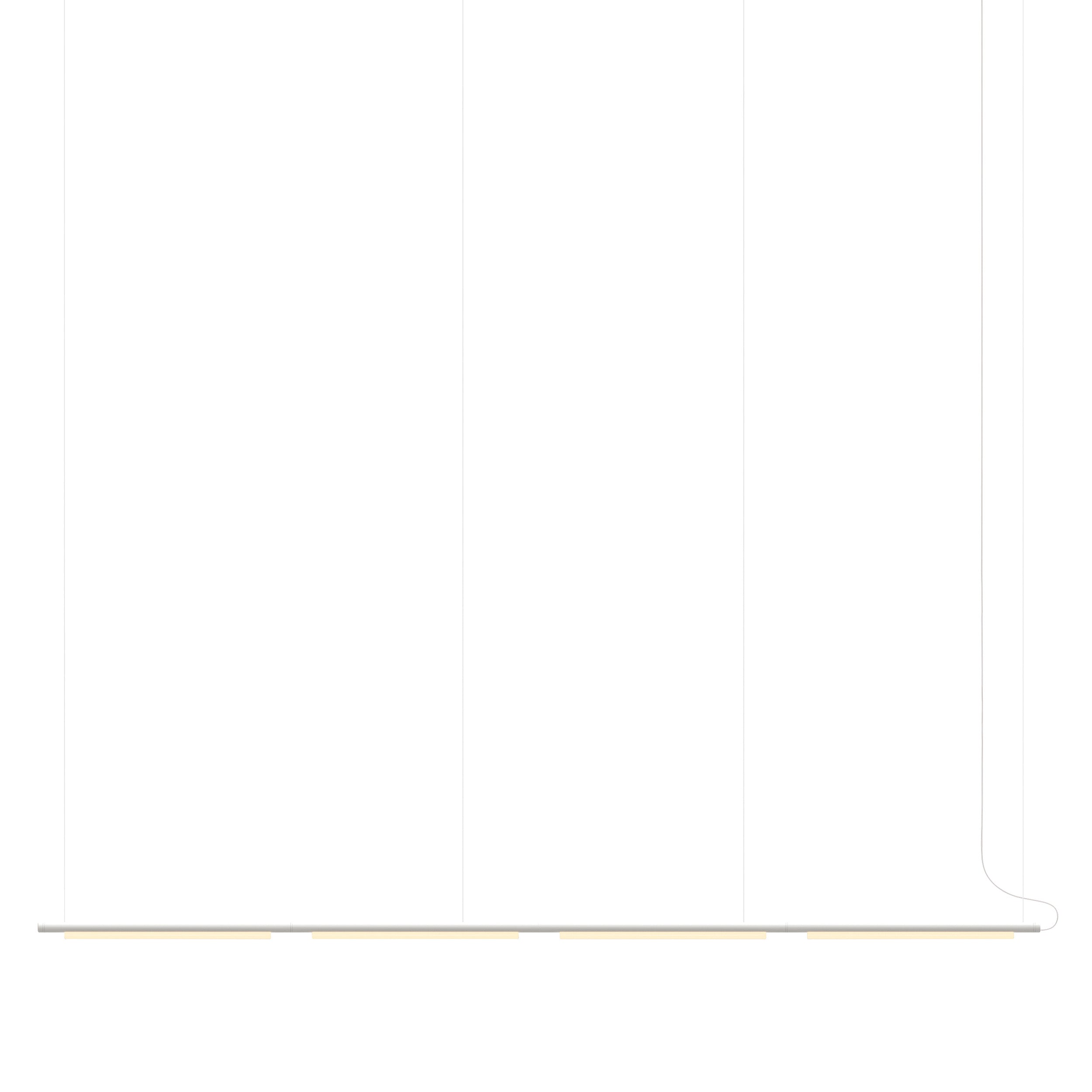 Pipeline 125.4 Pendant Light: White + White