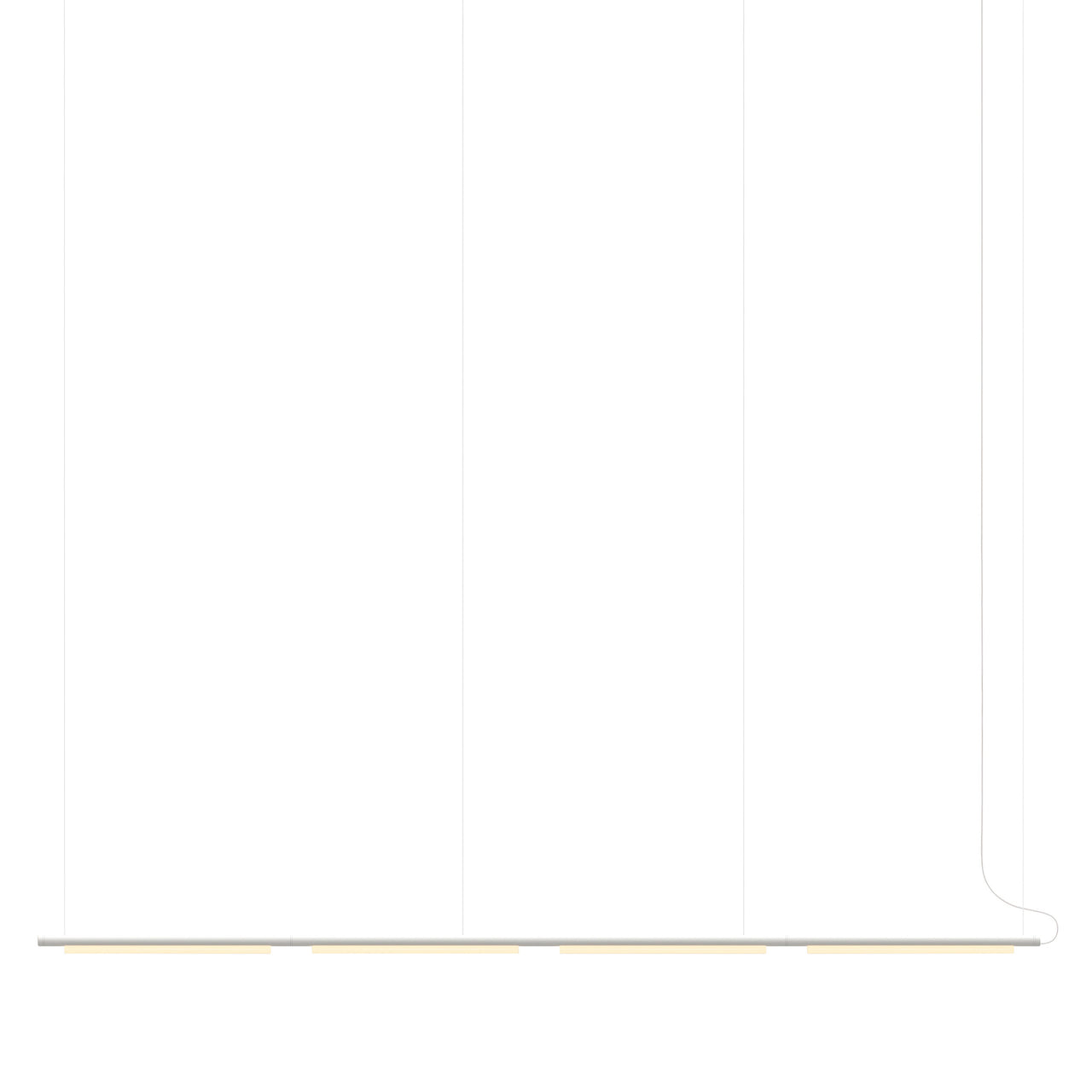 Pipeline 125.4 Pendant Light: White + White