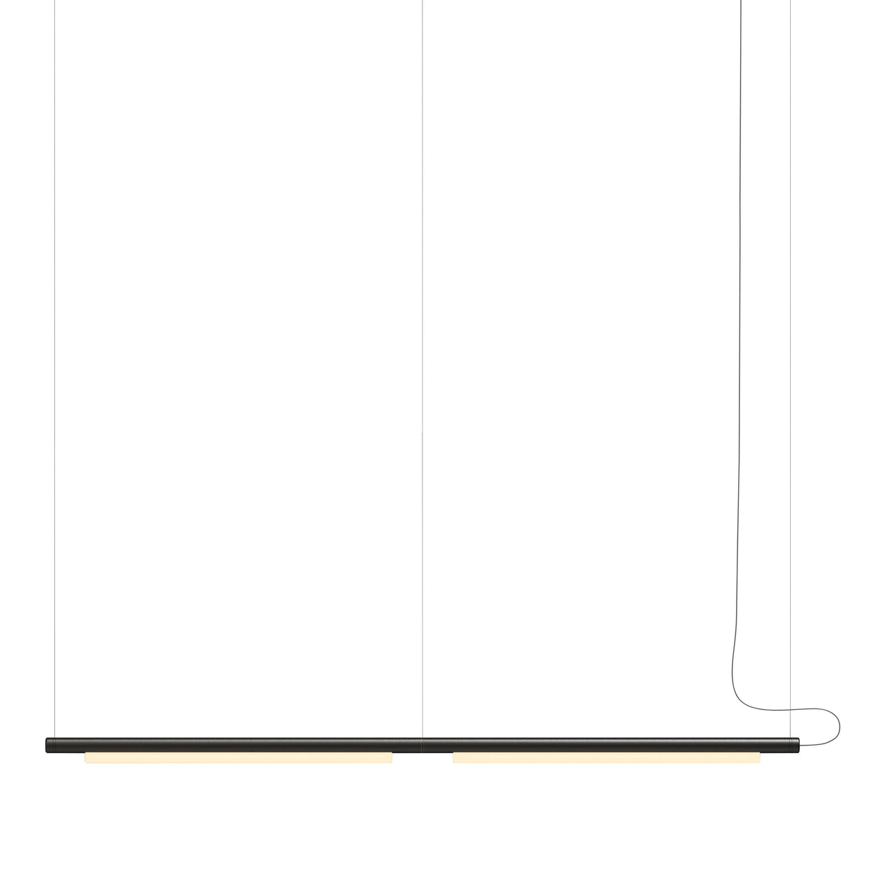 Pipeline 125.2 Linear Pendant Light: Black