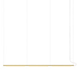 Pipeline 125.3 Linear Pendant Light: Brass + Brass