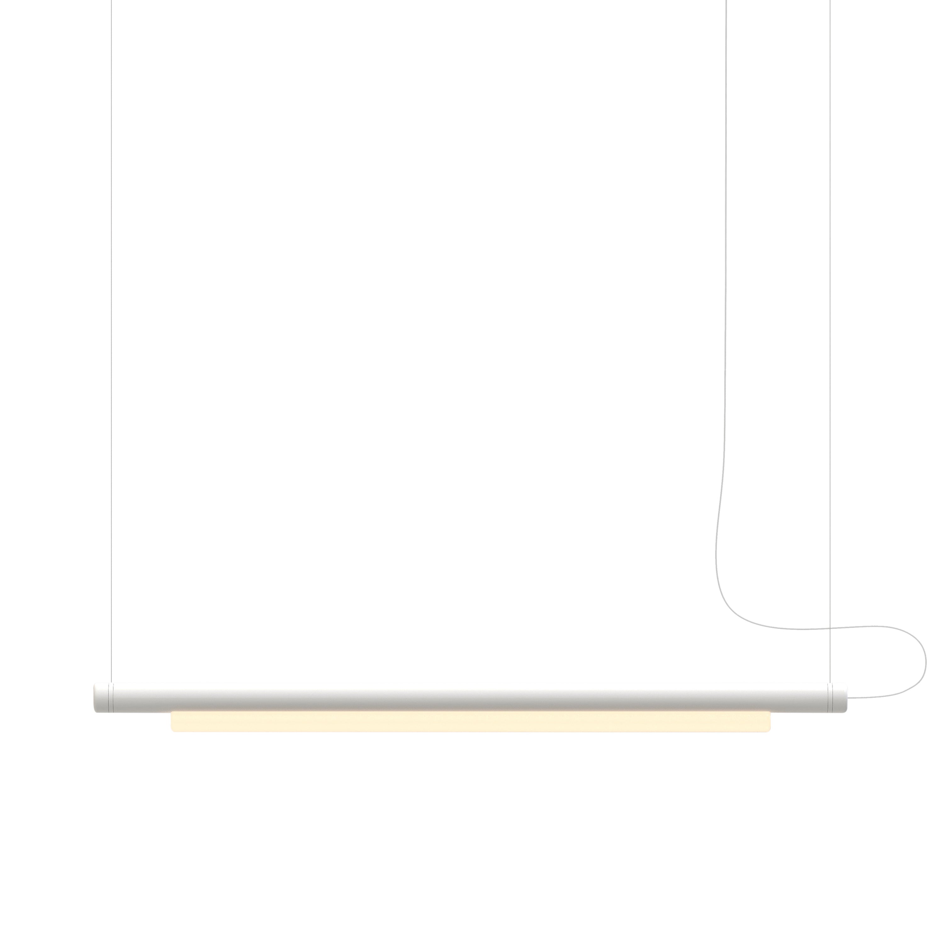 Pipeline 125 Pendant Light: White + White