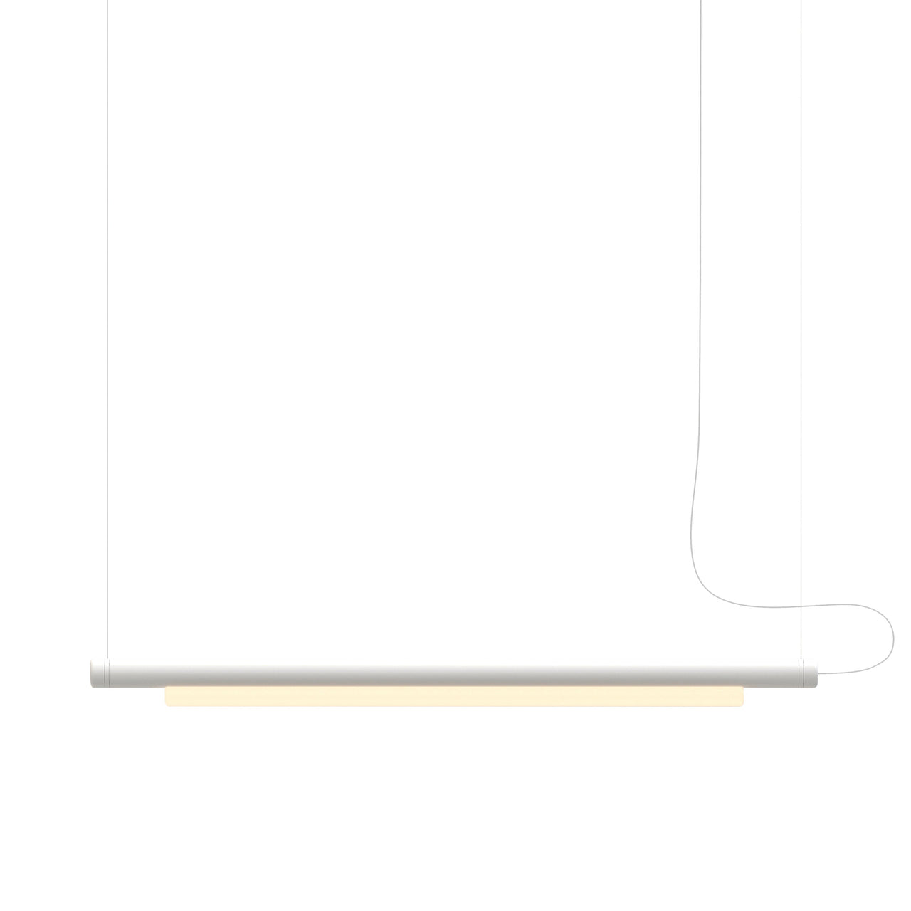 Pipeline 125 Pendant Light: White + White