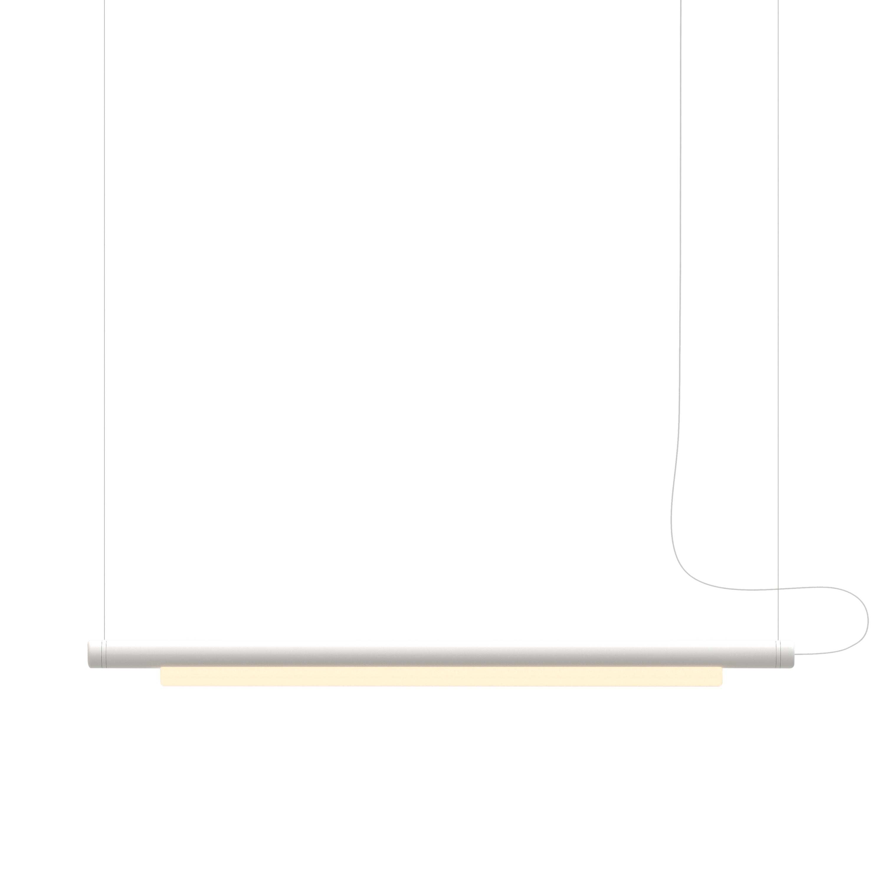 Pipeline 125 Pendant Light: White