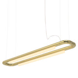 Pipeline CM6 Pendant Light: Brass + Brass
