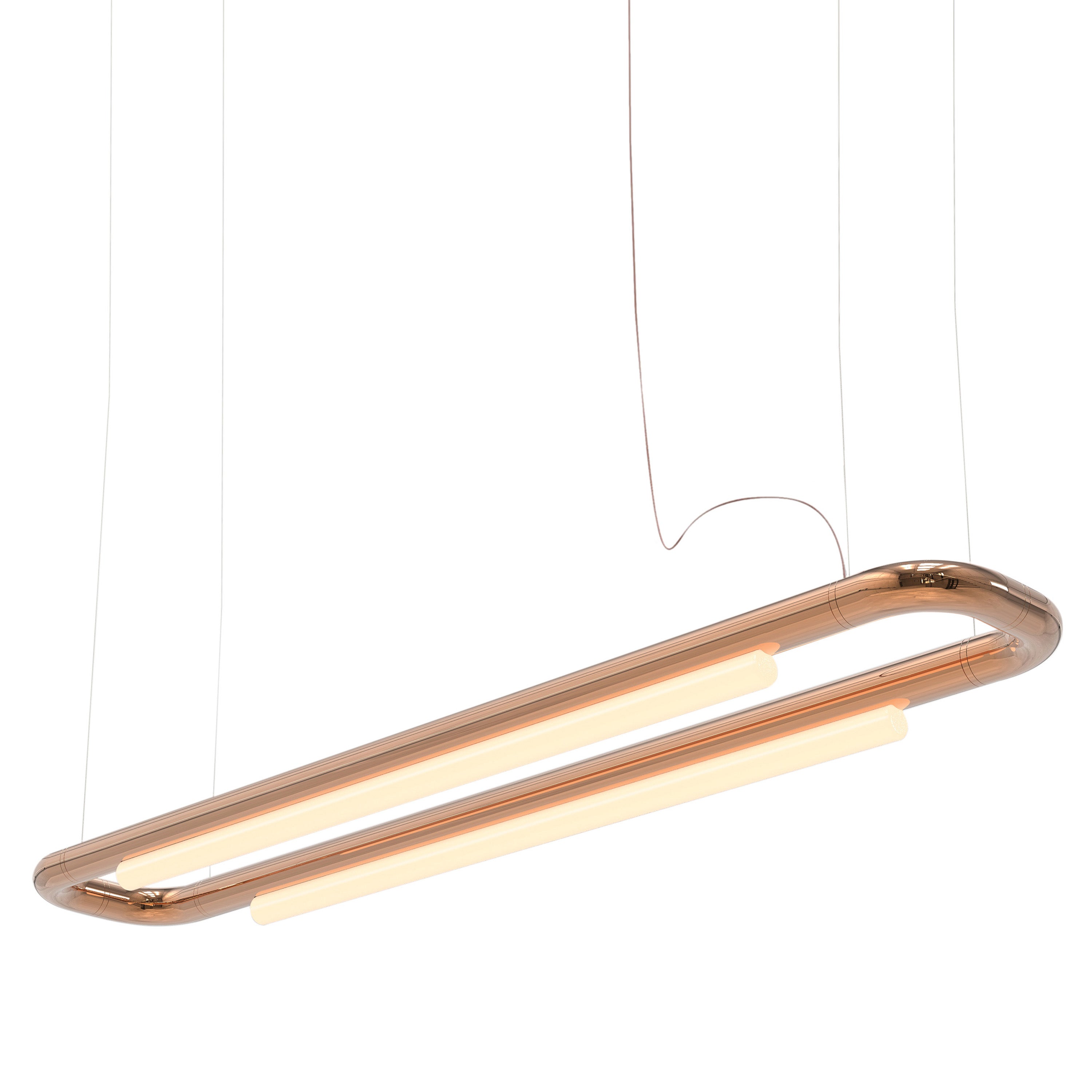 Pipeline CM6 Pendant Light: Copper + Copper