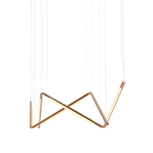 Pipeline CM9 Pendant Light: Copper + Copper