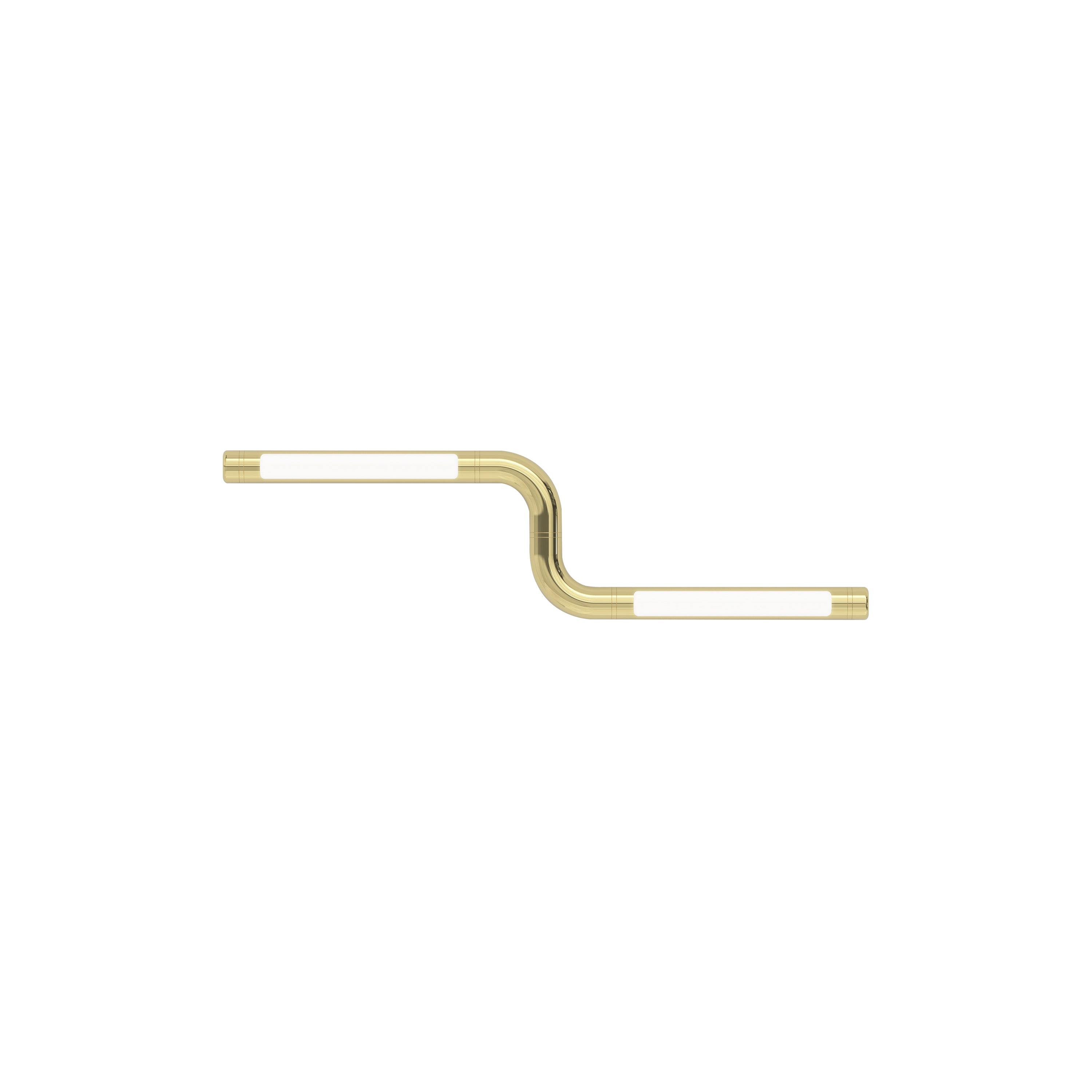 Pipeline CM1 Ceiling/Wall Light: Brass + Brass