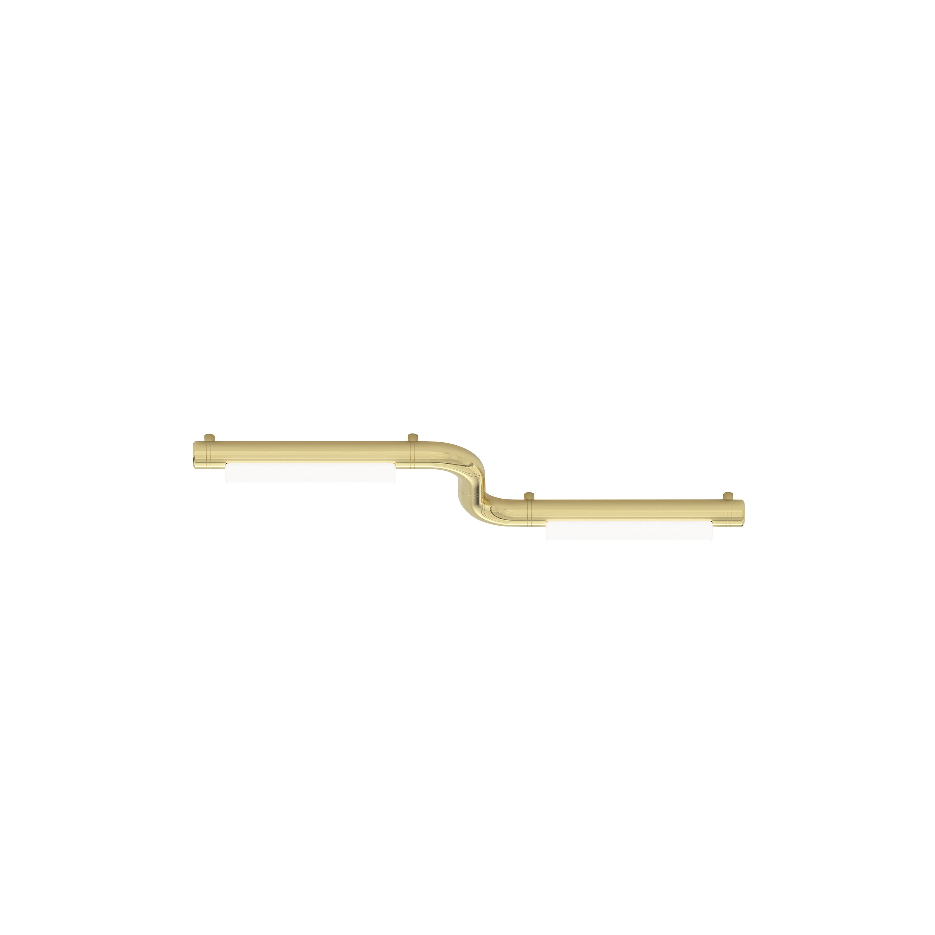 Pipeline CM1 Ceiling/Wall Light: Brass + Brass