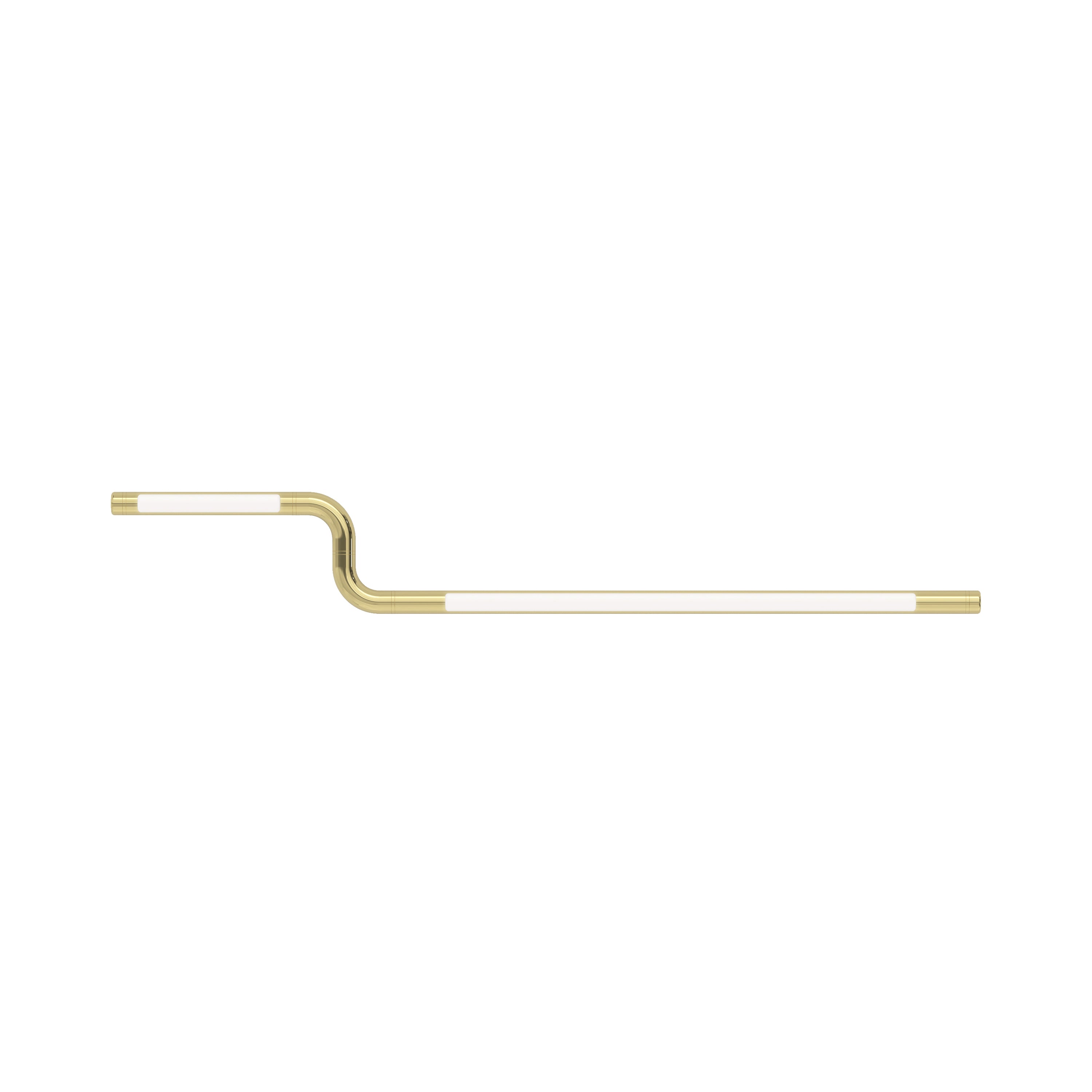 Pipeline CM2 Ceiling/Wall Light: Brass + Brass