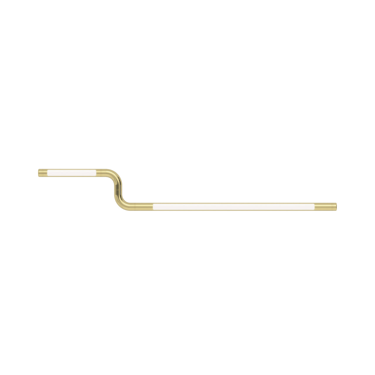 Pipeline CM2 Ceiling/Wall Light: Brass + Brass