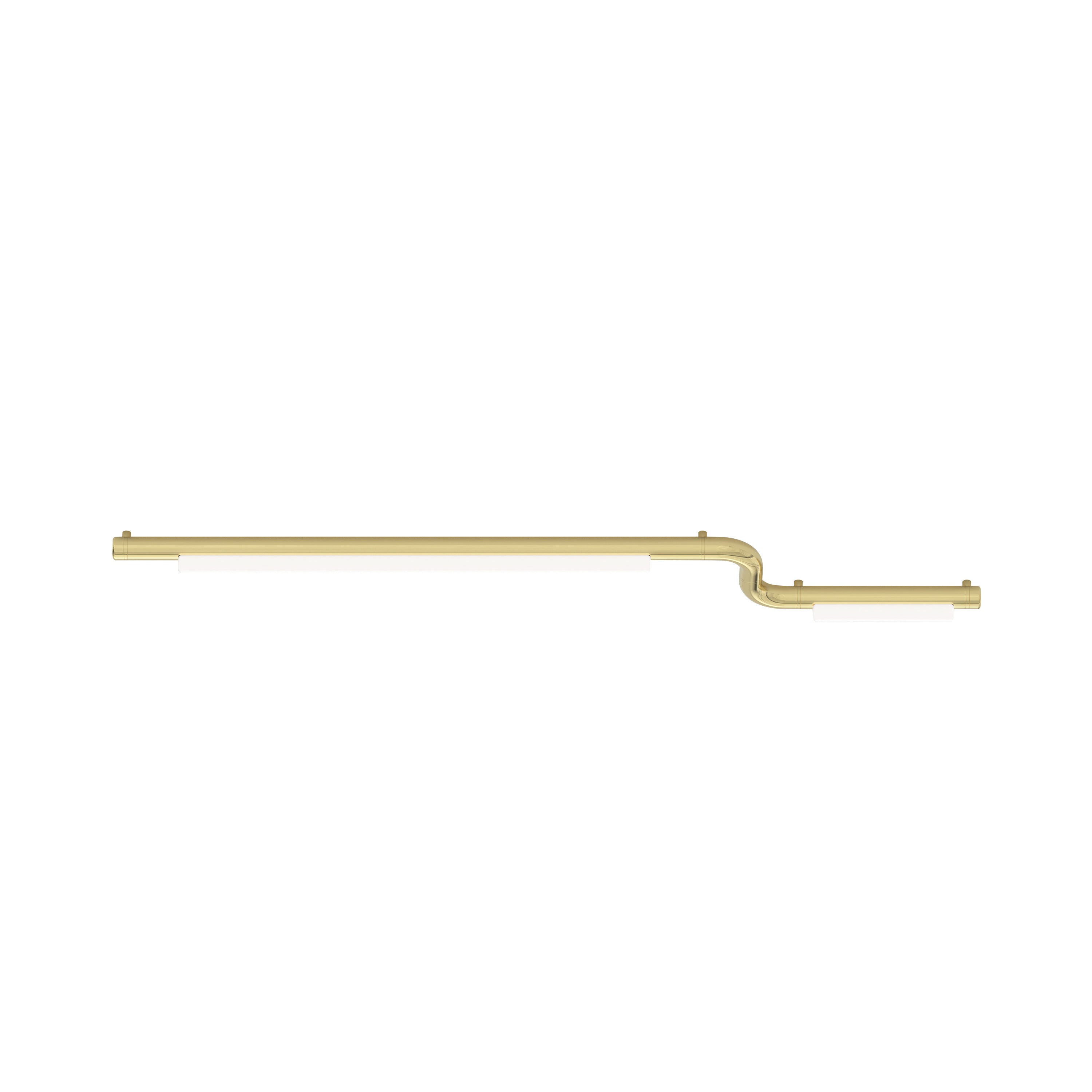 Pipeline CM2 Ceiling/Wall Light: Brass + Brass