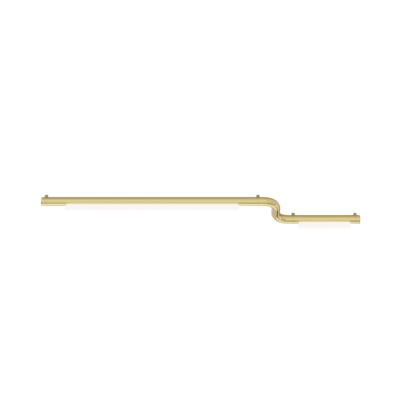 Pipeline CM2 Ceiling/Wall Light: Brass + Brass