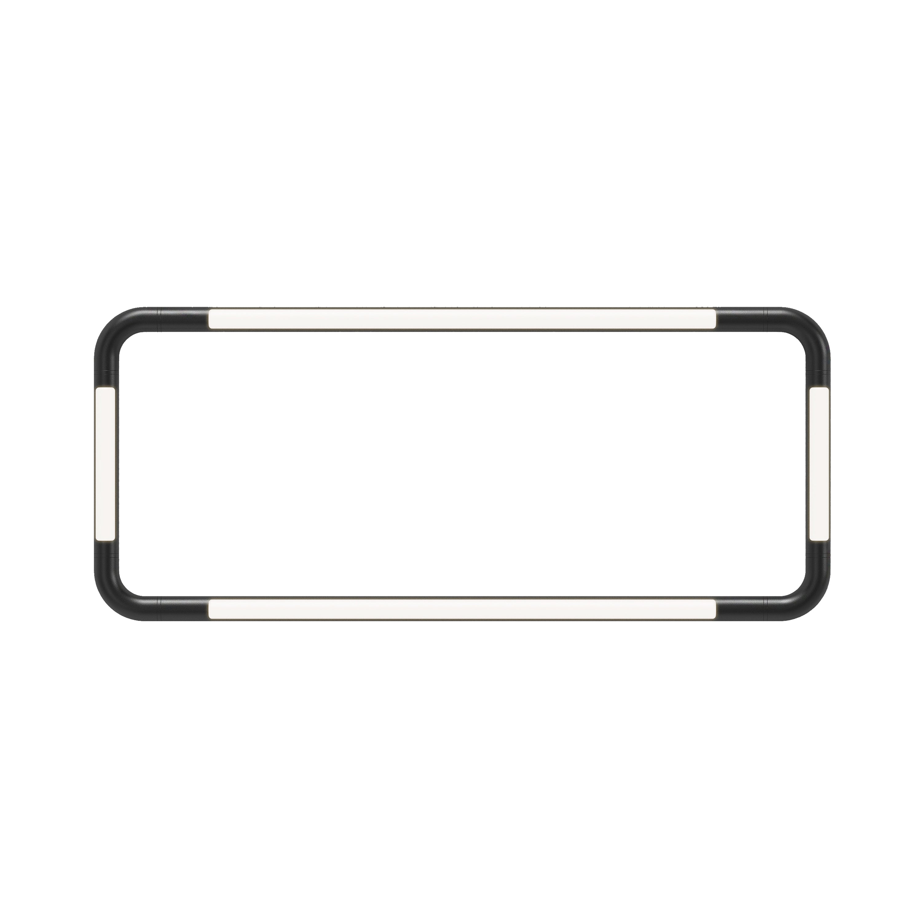 Pipeline CM4 Ceiling/Wall Light: Black + Black