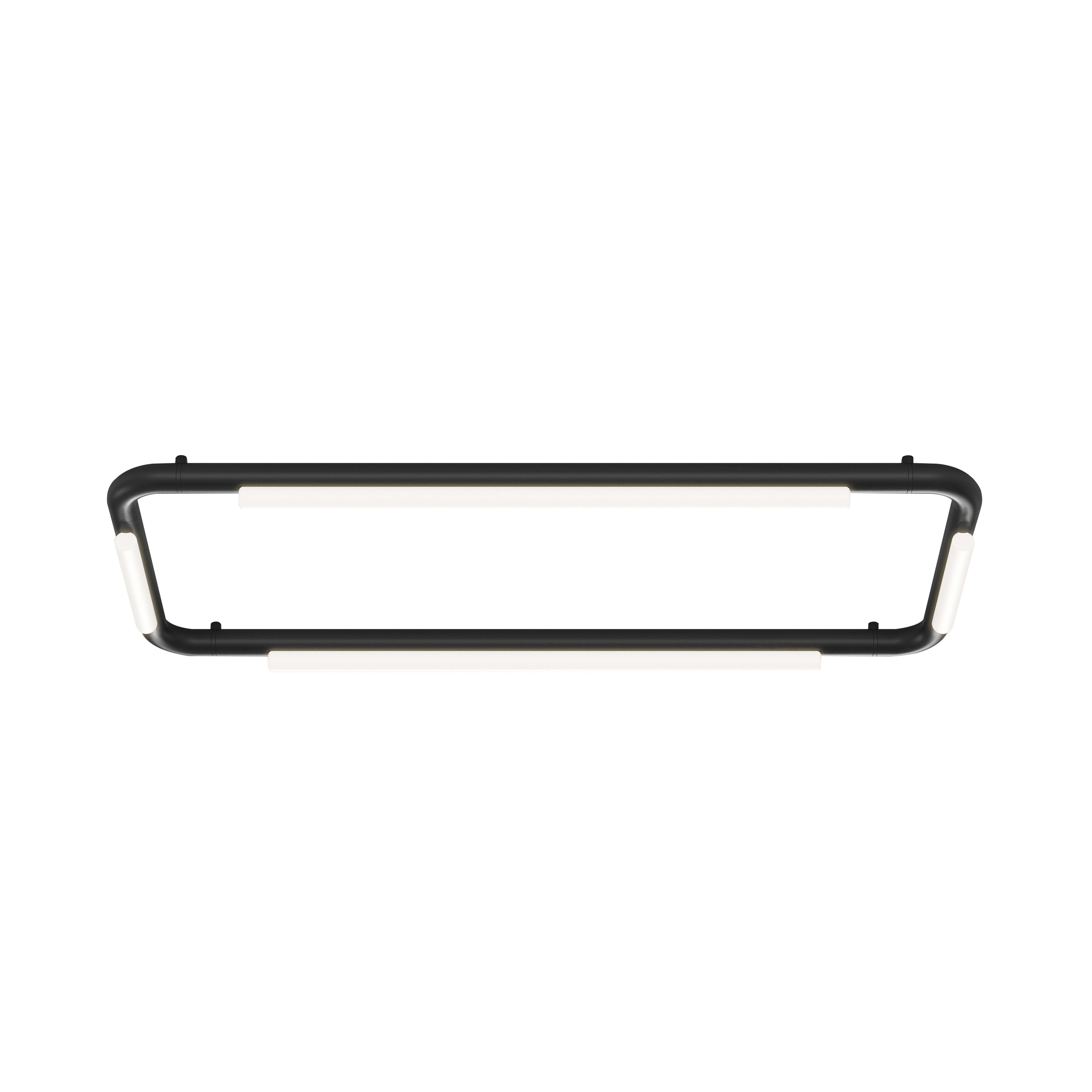 Pipeline CM4 Ceiling/Wall Light: Black + Black