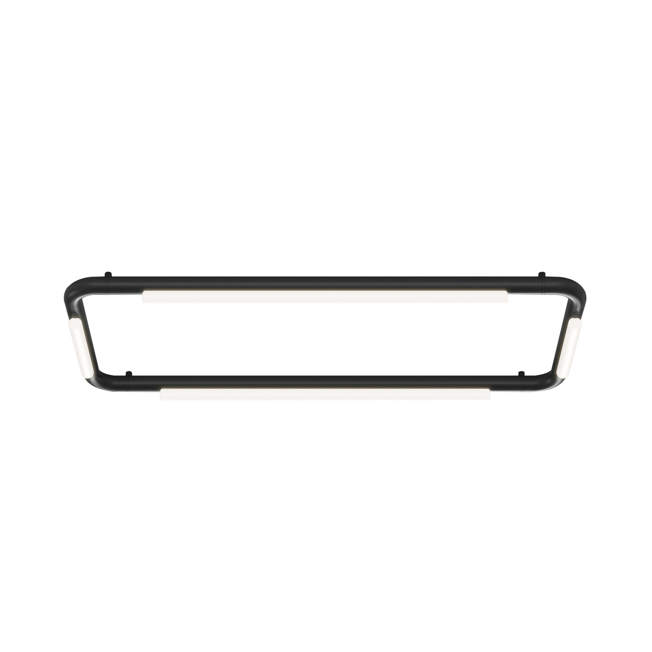 Pipeline CM4 Ceiling/Wall Light: Black + Black