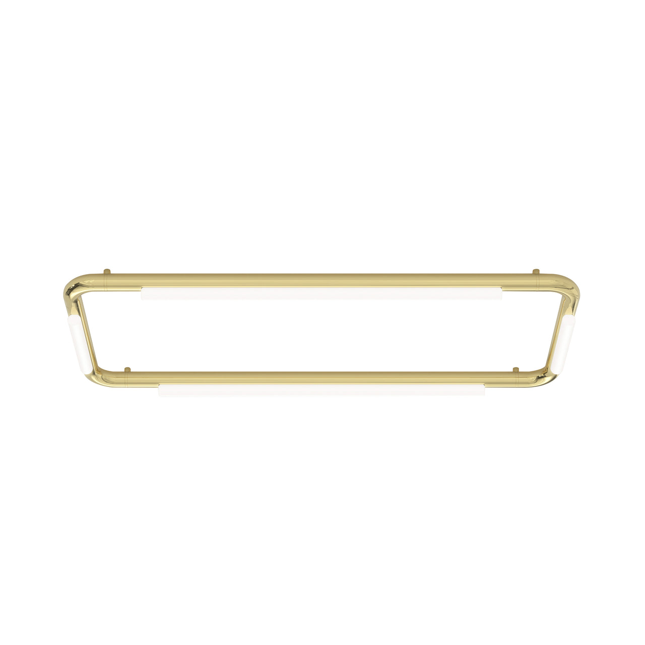 Pipeline CM4 Ceiling/Wall Light: Brass + Brass